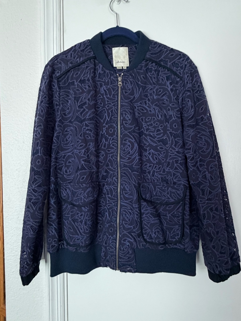 elevenses Miranda Lace Bomber Jacket